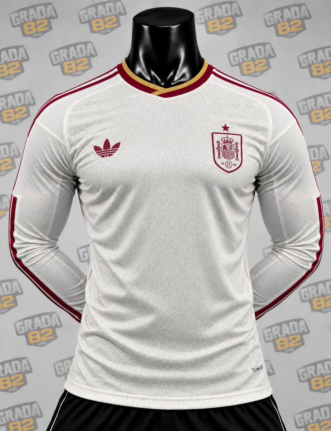 España visitante manga larga 2026