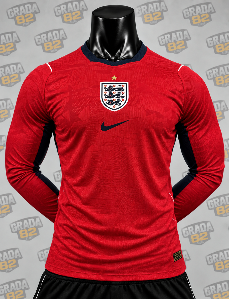 Inglaterra visitante manga larga 2026